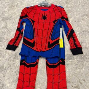 Disney Store Marvel Spider-Man Long Sleeve Costume Pajama PJ Boy Spiderman 5 5T